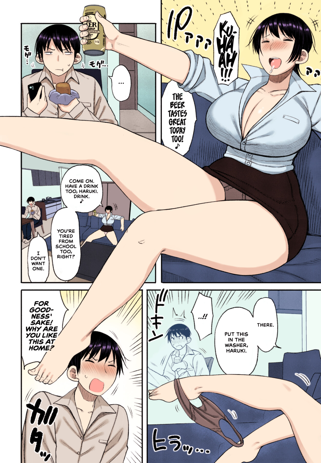 Hentai Manga Comic-My Mom At Home (Color)-Read-2